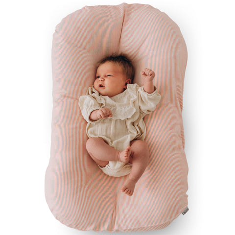 Max&So Baby Lounger Cover for Newborn - Stripe Pink Max&So Baby Lounger Cover for Newborn - Stripe Pink