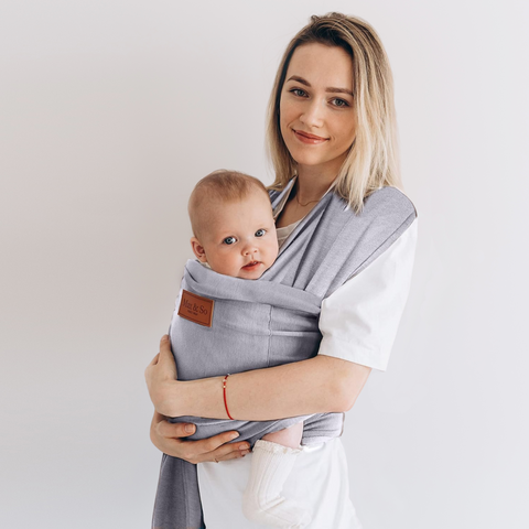 Baby Wrap Carrier - Gray