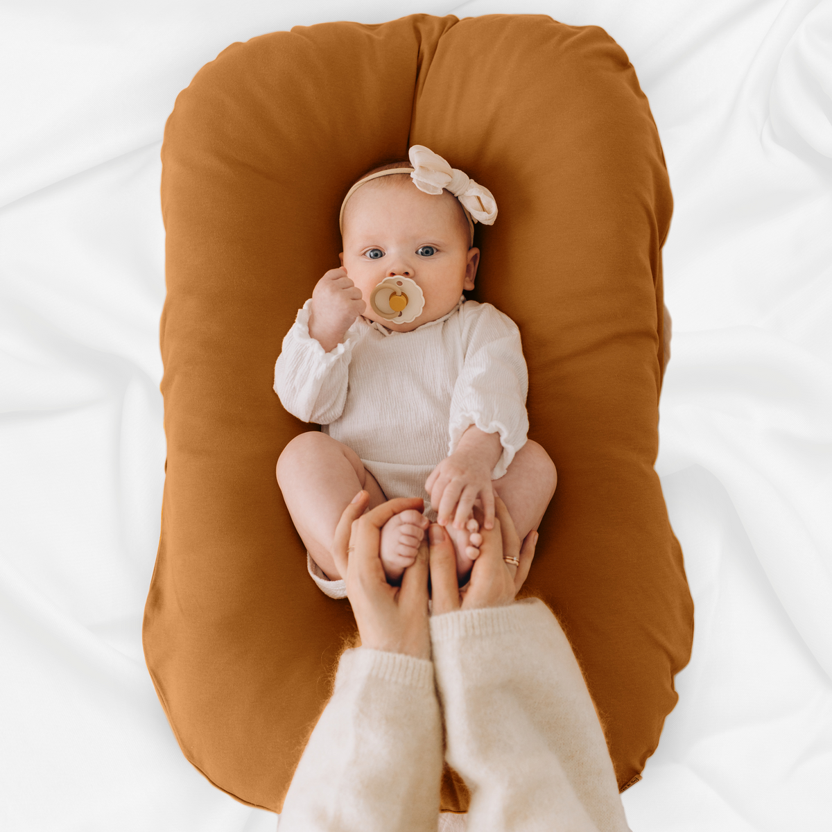 Max&So Baby Lounger Cover for Newborn - Caramel