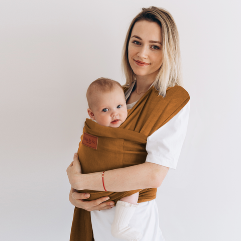 Baby Wrap Carrier Caramel