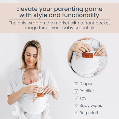 Baby Wrap Carrier - Off-White